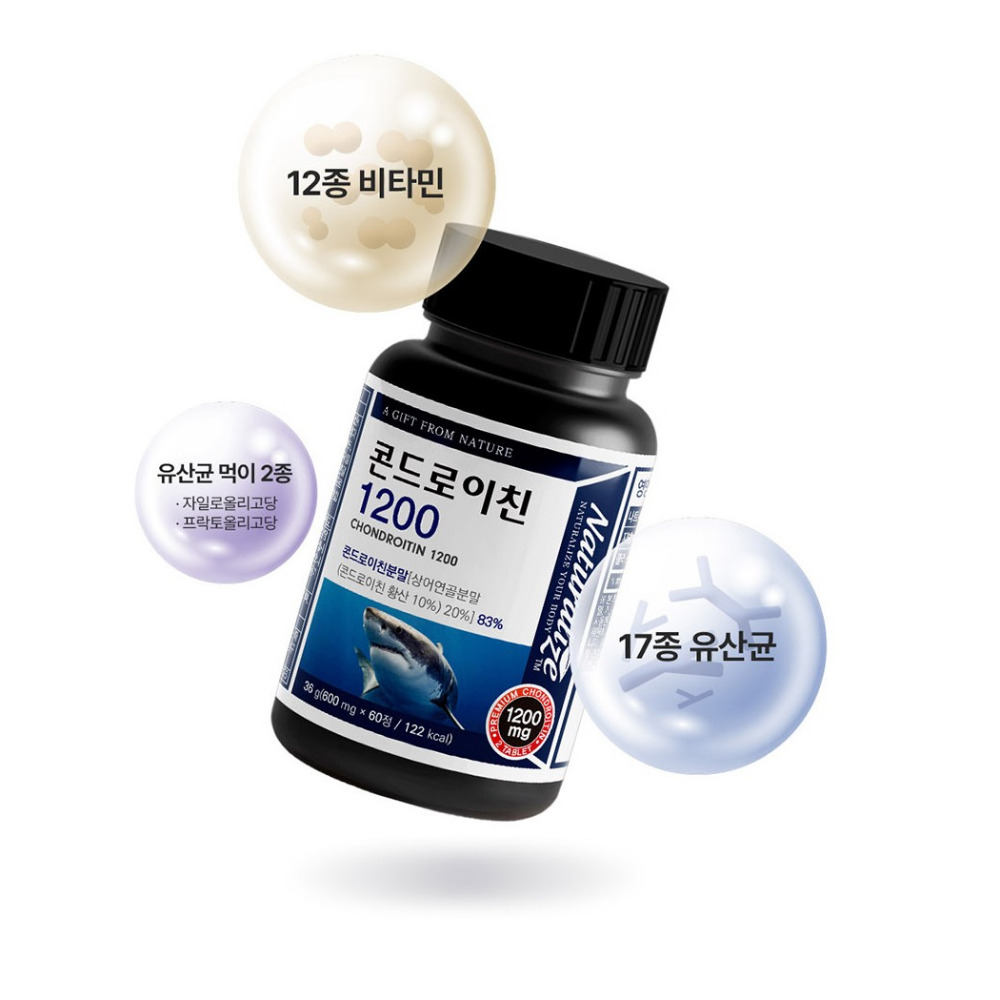 네추럴라이즈 콘드로이친 1200 프리미엄 정 곤드로이친 6형 올인원 60정, 2개 이미지 6