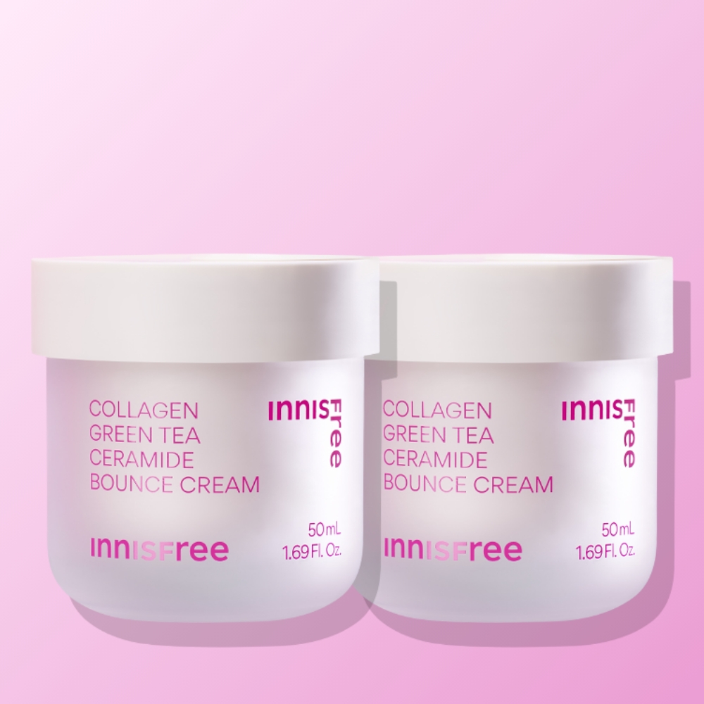 이니스프리 콜라겐 그린티 세라마이드 탄력장벽 크림 50mL 2개