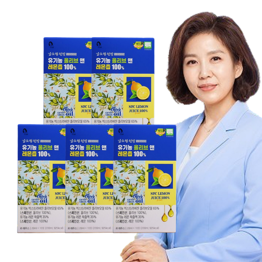 김소형 유기농 올리브오일 레몬즙 스틱 10포, 5개 - 상품 이미지