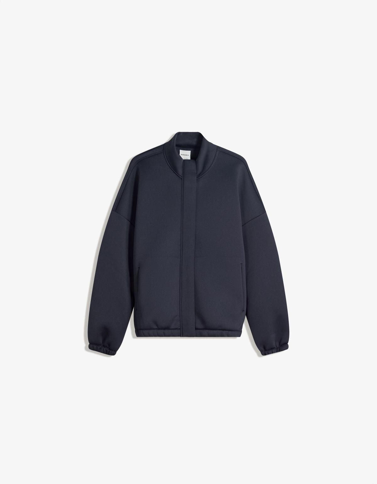 버쉬카 테크니컬 네오프렌 오버사이즈 재킷 6974/714 NAVY - 메인 이미지
