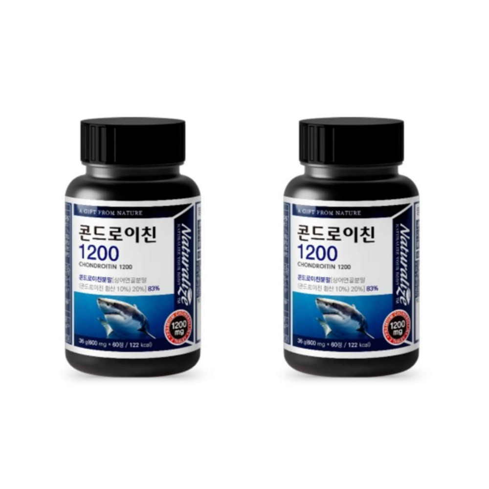 네추럴라이즈 콘드로이친 1200 프리미엄 정 곤드로이친 6형 올인원 60정, 2개 - 상품 이미지