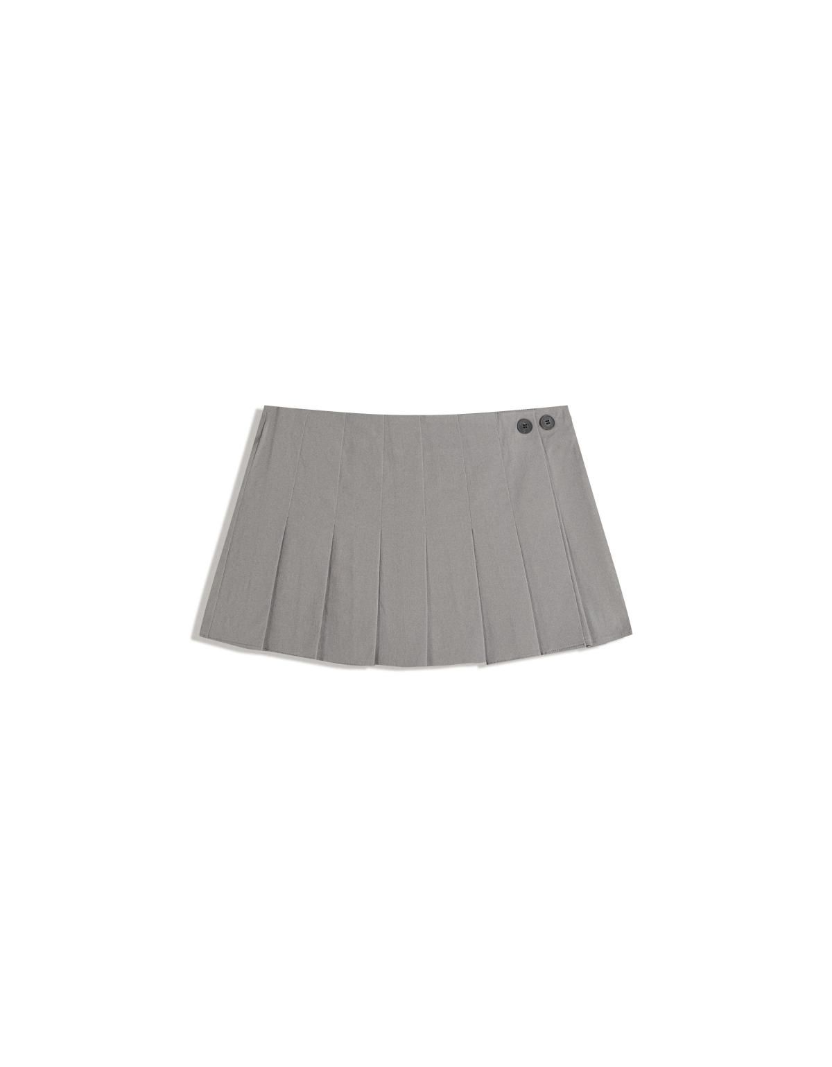 버쉬카 트렌디 플리츠 미니 스커트 6085/741 GREY - 상세 이미지 3