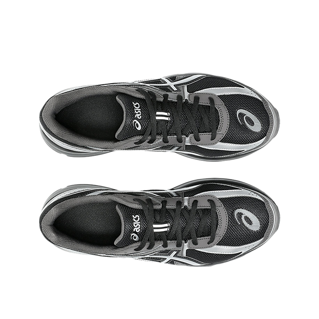 아식스 조그 100 S 블랙 퓨어 실버 D 스탠다드 1203A741-001 발 볼넓은 운동화 - 상세 이미지 4