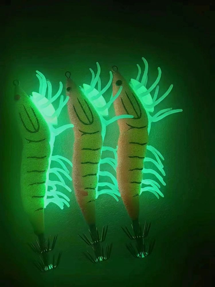 한치 갑오징어 쭈꾸미 에기 튜닝 야광 축광 새우다리 그린 3.5호 새우발 야광 방울 - 상세 이미지 2
