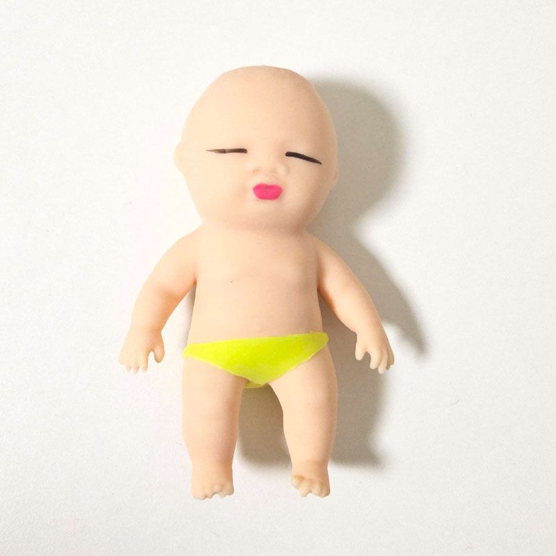 엽기 베이비 말랑이 스퀴시 모래 주물럭 스트레스볼 웃긴선물 힐링 촉감놀이 - 상세 이미지 2