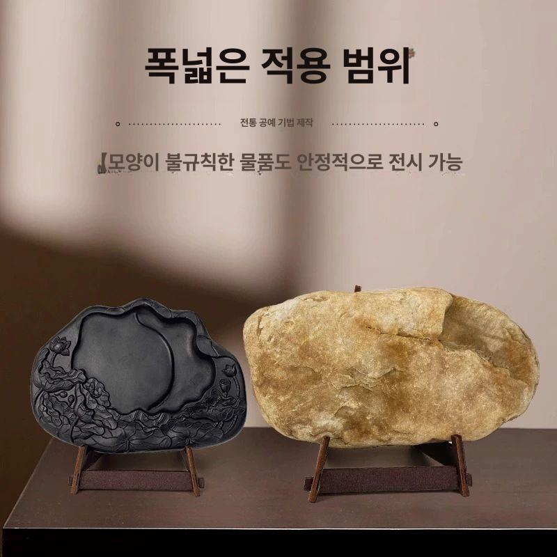 대형거치대 결혼사진 액자 피규어 갤러리 시계 대형접시 10인치 특대 전시대 실목 다층판 - 상세 이미지 4