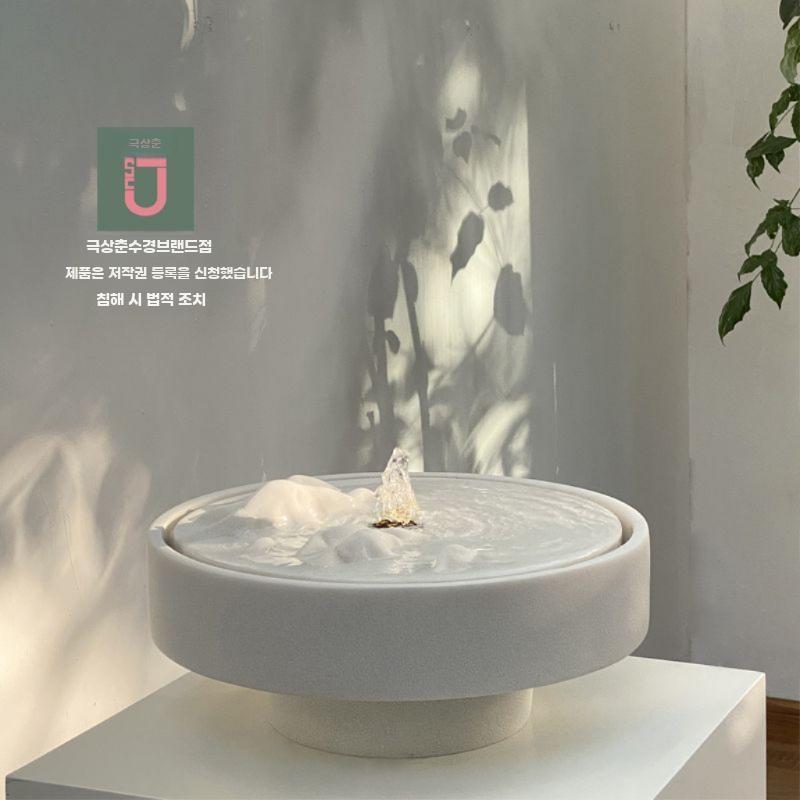 실내 분수대 가습 소품 인공 폭포 물멍 장식 소형 - 상세 이미지 3