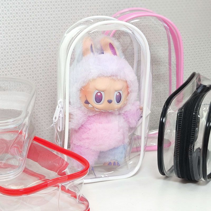 라부부 인형 투명 케이스 디스플레이 커버 PVC 보호 전시 보관 스탠딩 - 상세 이미지 5