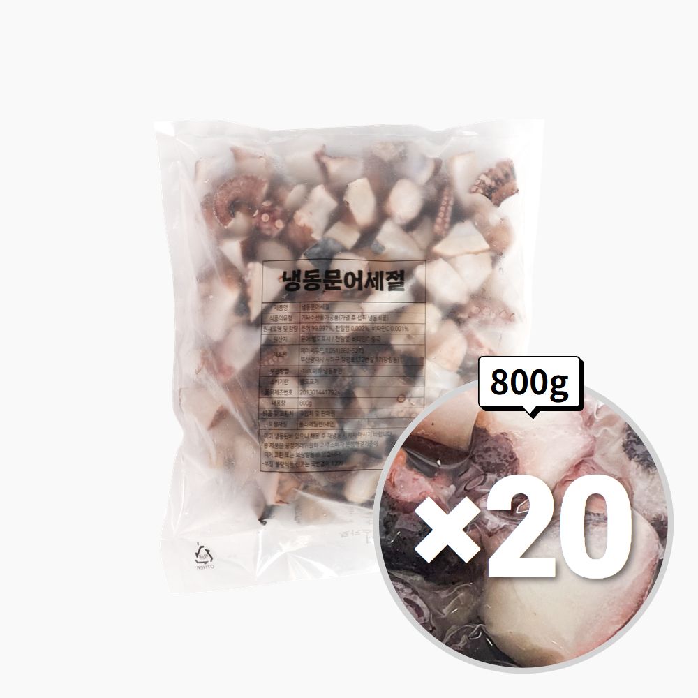 제이씨푸드 문어 슬라이스 JC 800gX20개