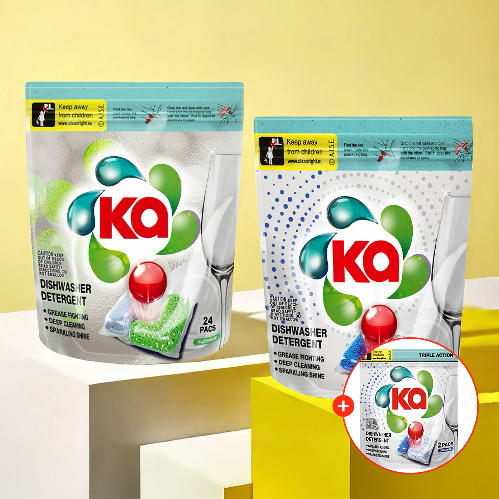 카포드 3in1 식기세척기 세제 24개입+24개입 (플래티넘+레몬),식세제 2개입 증정