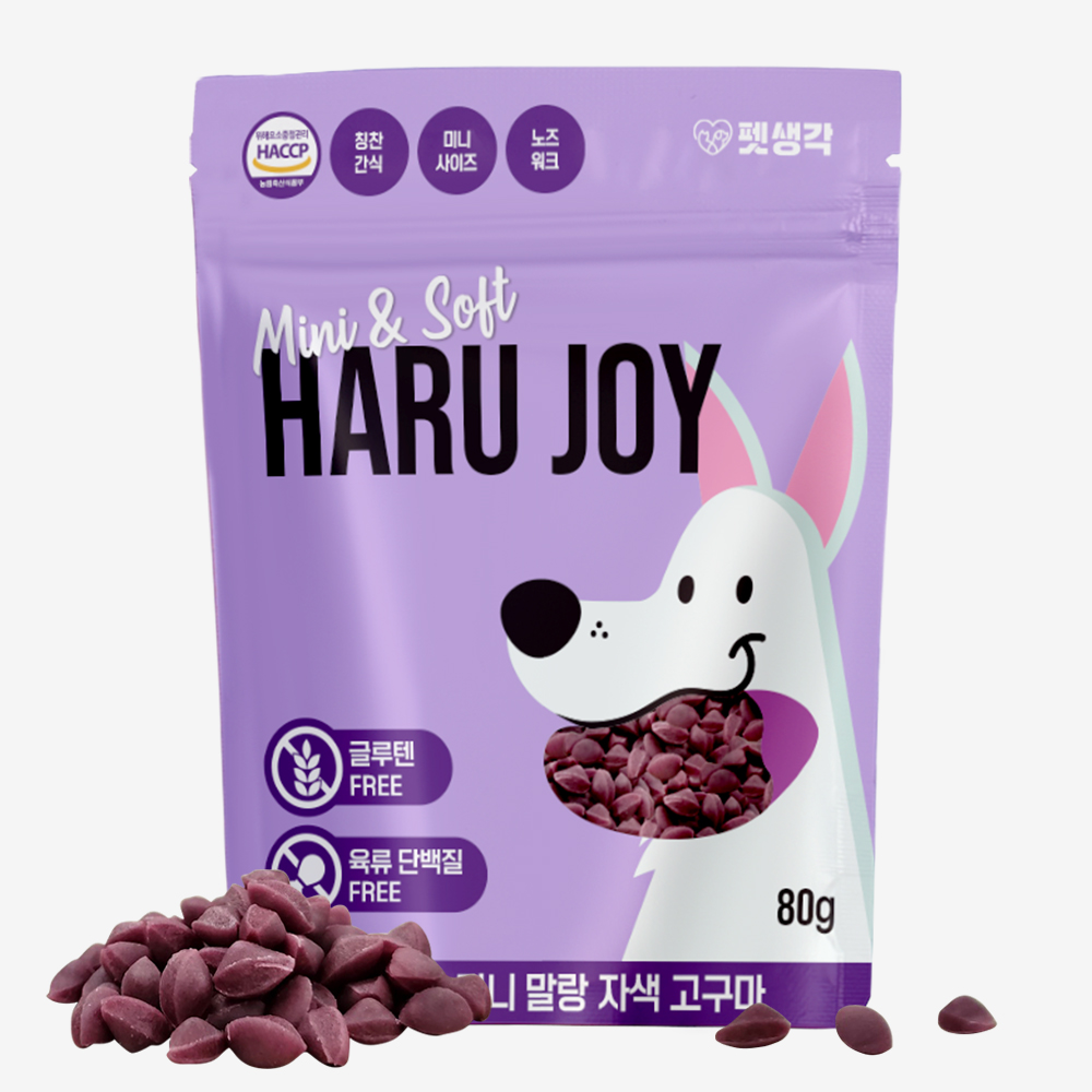 펫생각 하루조이 강아지 간식 미니 노즈워크 저칼로리 고구마 칭찬 훈련 교육용 300알