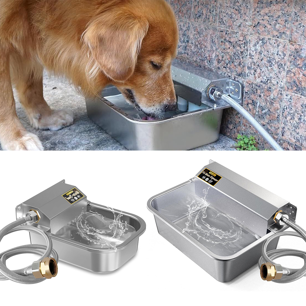 3L 자동 물통 급수기 식수대 304 스텐 대형견 강아지 소 말 양 돼지 가축 급수통 물 대야 양동이