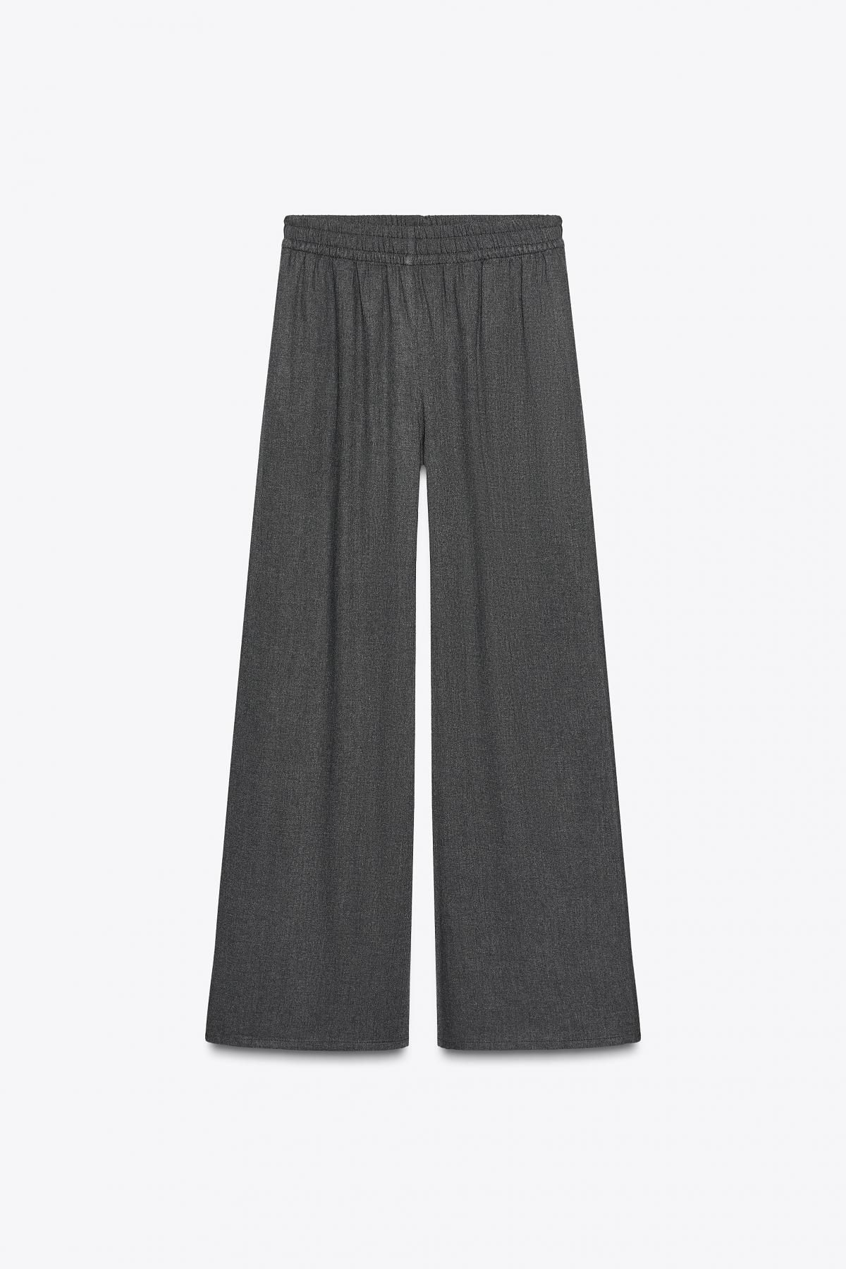 자라 와이드 하이웨이스트 스트레이트 팬츠 1165/358 DARK GREY - 메인 이미지