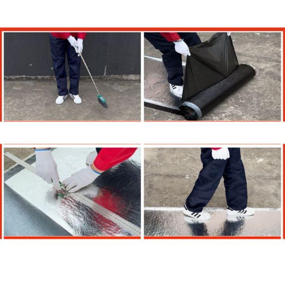 옥상 방수 시트지 필름 건물 강력 접착 외벽 롤 누수 아스팔트 테이프 1.2mm 자가접착 (1x10m) - 상세 이미지 4
