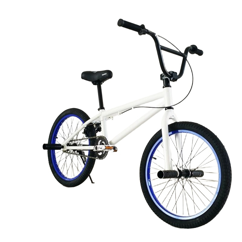 입문용bmx 자전거 익스트림 묘기용 트릭 비엠엑스 경량 bmx자전거 화이트 블루 - 상품 이미지