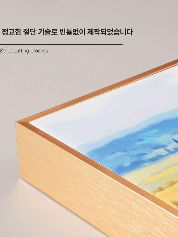 유화 캔버스 액자 액자프레임 알루미늄 골드 틀 티크 색상 2.3cm 이하 두께 내경 00x00cm 화프레임 - 상세 이미지 2