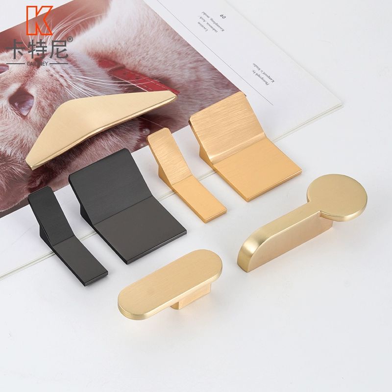 수전 손잡이 호텔 욕실 핸들스틱수전 교 부품 DIY 모텔 A형-브러시드 구리-32mm - 상세 이미지 3