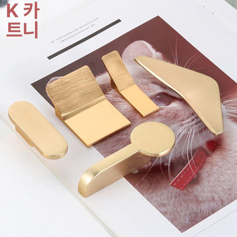수전 손잡이 호텔 욕실 핸들스틱수전 교 부품 DIY 모텔 A형-브러시드 구리-32mm - 상세 이미지 4