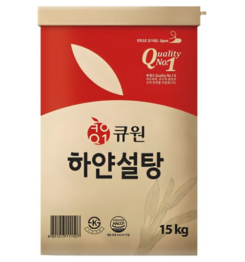 설탕15키로 큐원 흰색설탕 설탕15kg 백설탕 - 메인 이미지