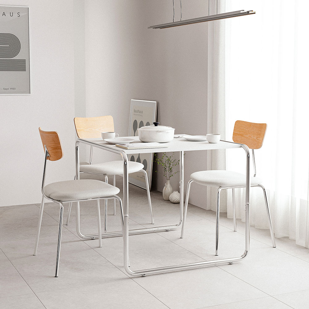 16피스 MODULO 미니 보조 티테이블 2-4인용 간이 다이닝 철제 인테리어 사이드 탁자