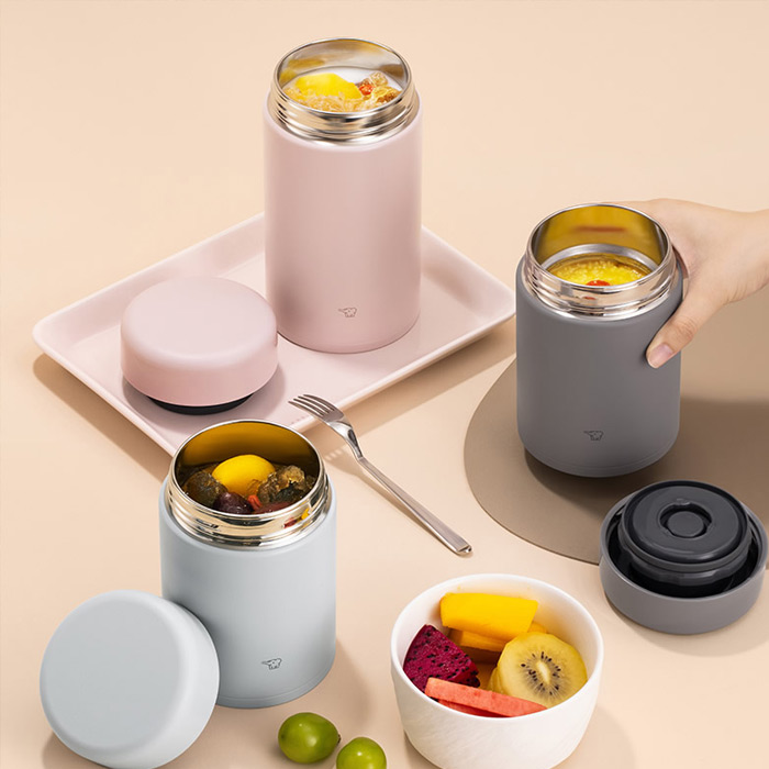 조지루시 스테인리스 푸드자 보온 보냉 국통 죽통 520ml, 샌드베이지 - 상세 이미지 4