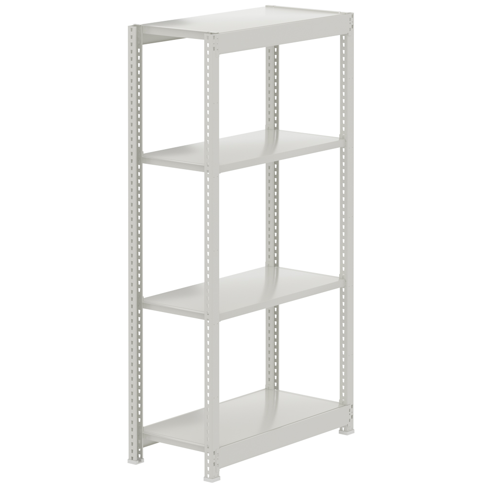 스피드랙 4단 맥스 200KG 철제선반 조립식 앵글 창고 렉 경량랙 독립형 9004501500