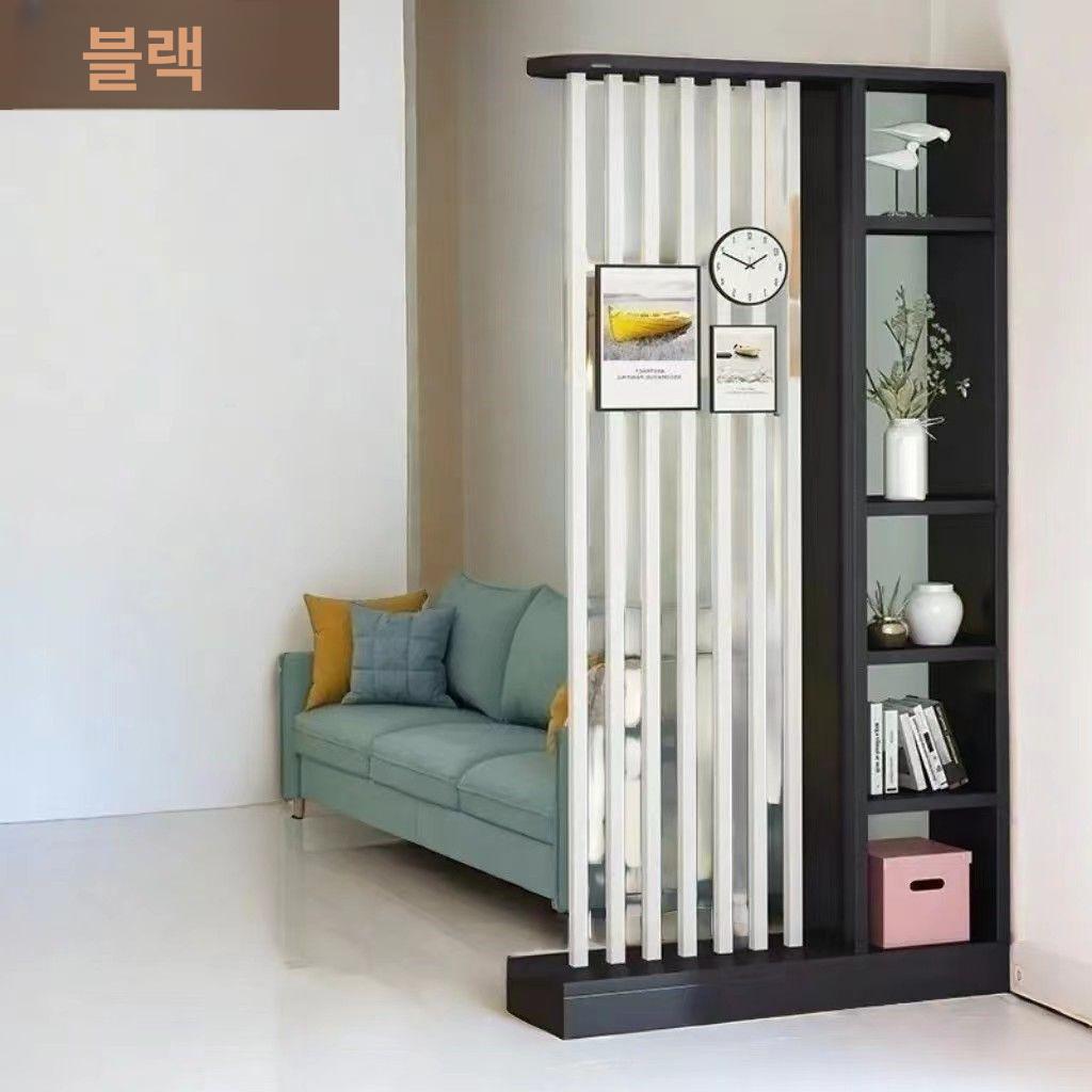 원목 수납형 파티션 가벽 공간분리 인테리어 칸막이 선반 길이 160 높이 24 F - 상세 이미지 4