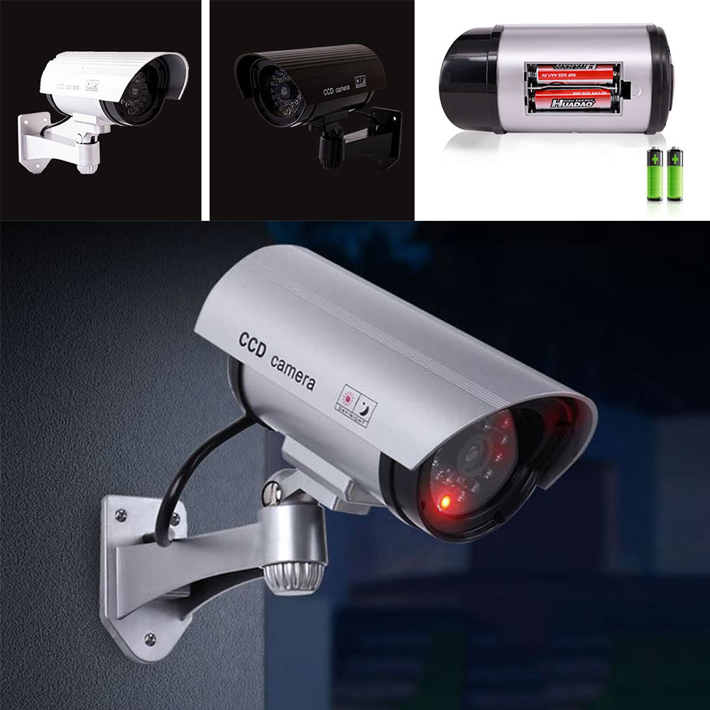 모형 방범 cctv 페이크 각도조절 감시용 led 보안 카메라 - 상품 이미지