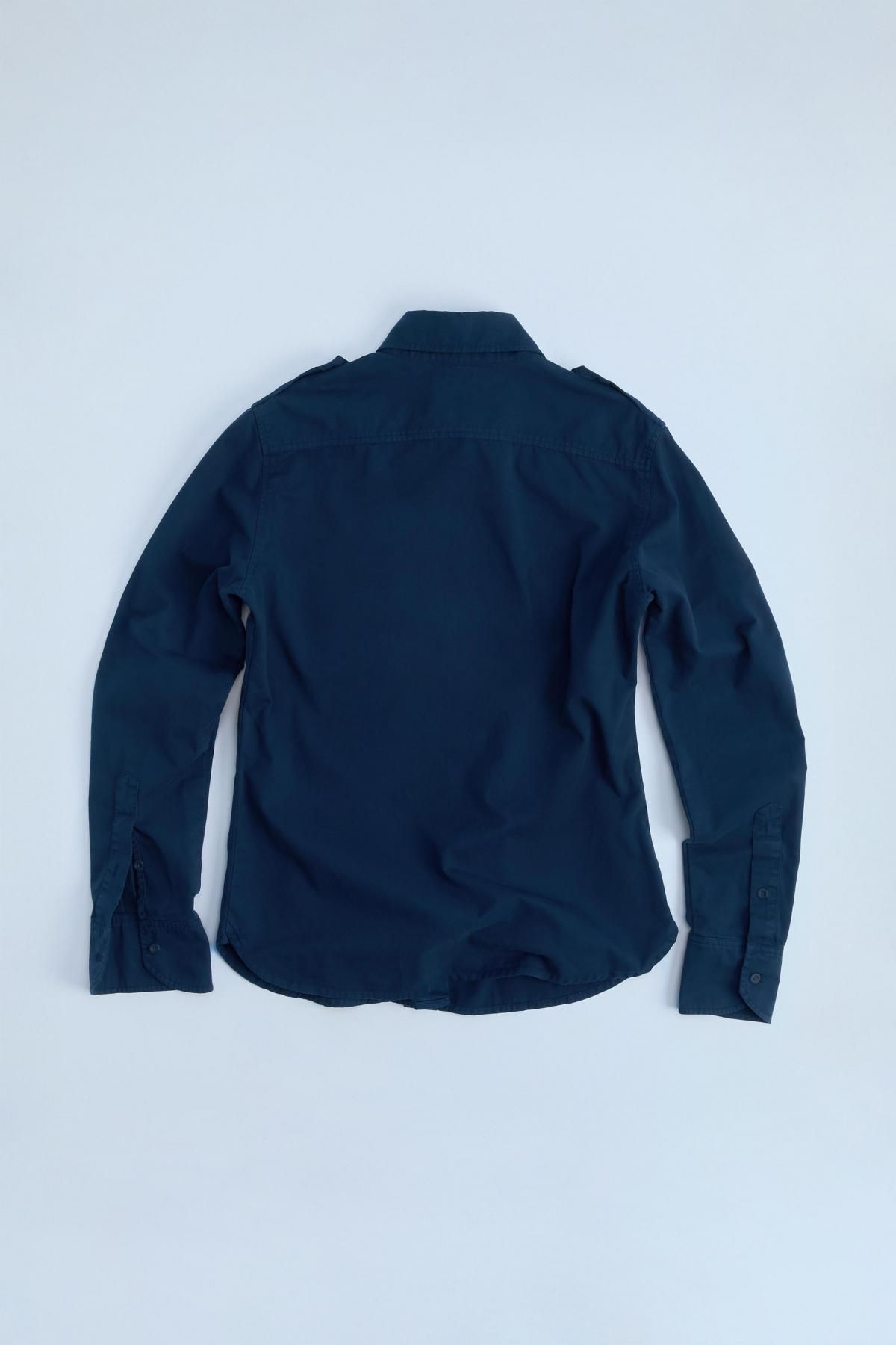 자라 테크니컬 코튼 숄더탭 긴팔 셔츠 6929/908 NAVY BLUE - 상세 이미지 4