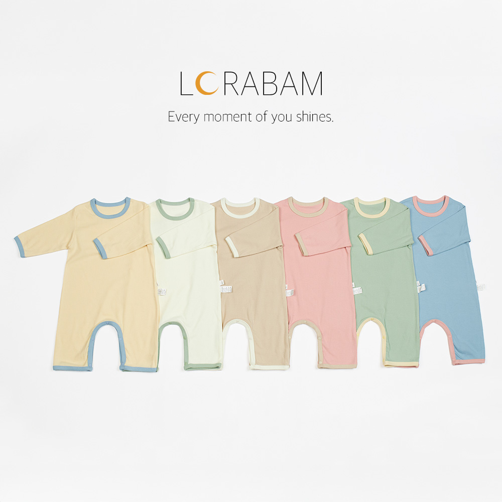 로라밤 텐션 모달 골지 바디슈트 아기 내복 50일 100일 돌 촬영 봄 가을 겨울