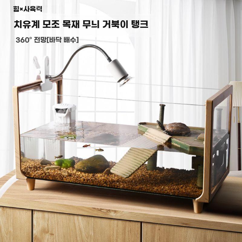 반수생 투명 거북이 수조 사육 하우스 수족관 키우기 - 상세 이미지 2