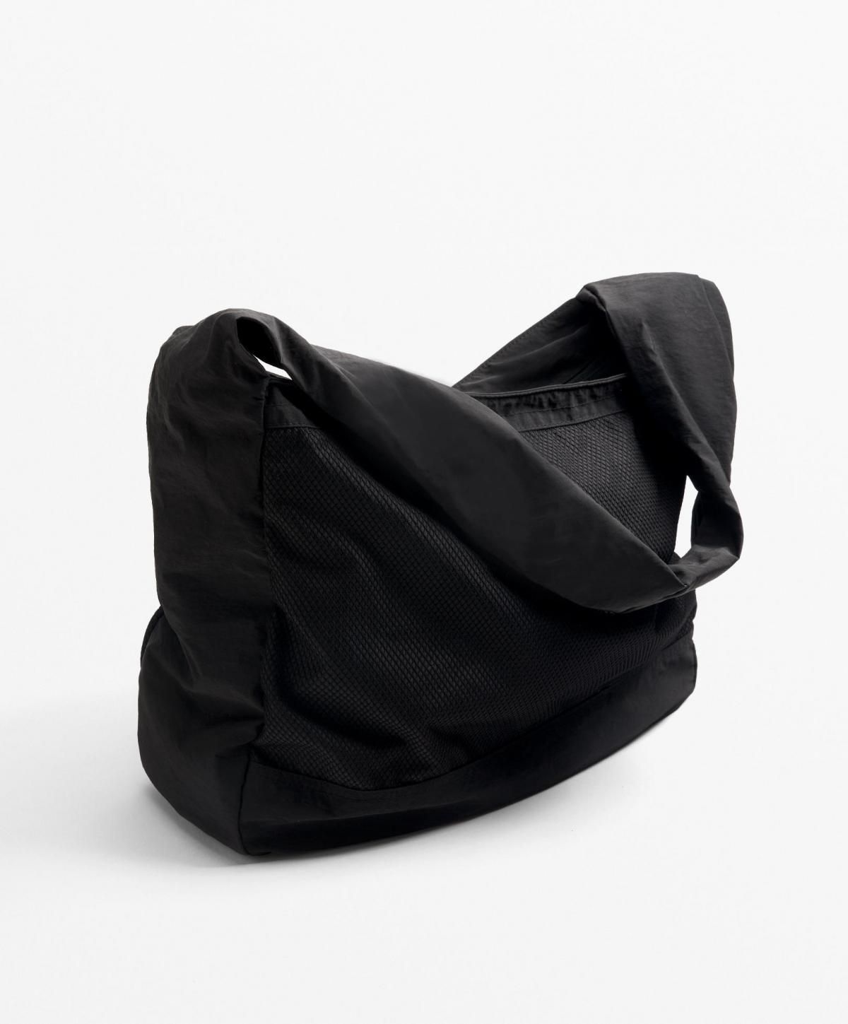 오이쇼 블랙 테크니컬 메쉬 라지 쇼퍼백 4111/680 BLACK - 상세 이미지 5