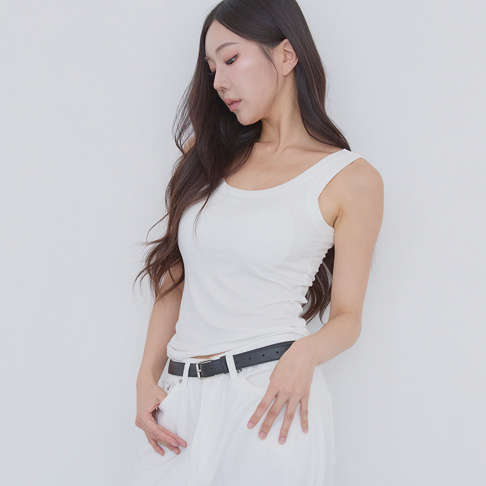 핑크앤다이아 부유방커버 U백 브라탑 캡나시 롱슬리브 민소매 여자런닝 런닝브라 레이어드나시 - 상세 이미지 2