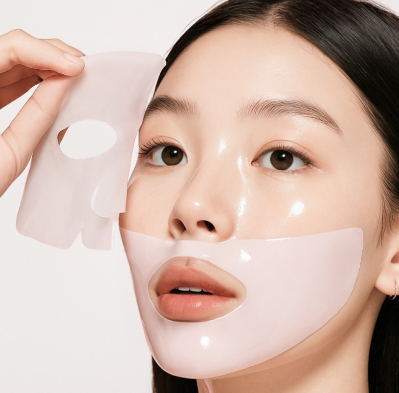 2팩 34g 콜라겐 하이드로겔 마스크팩 초저분자 부스팅 에센스 한병그대로 광채 - 메인 이미지
