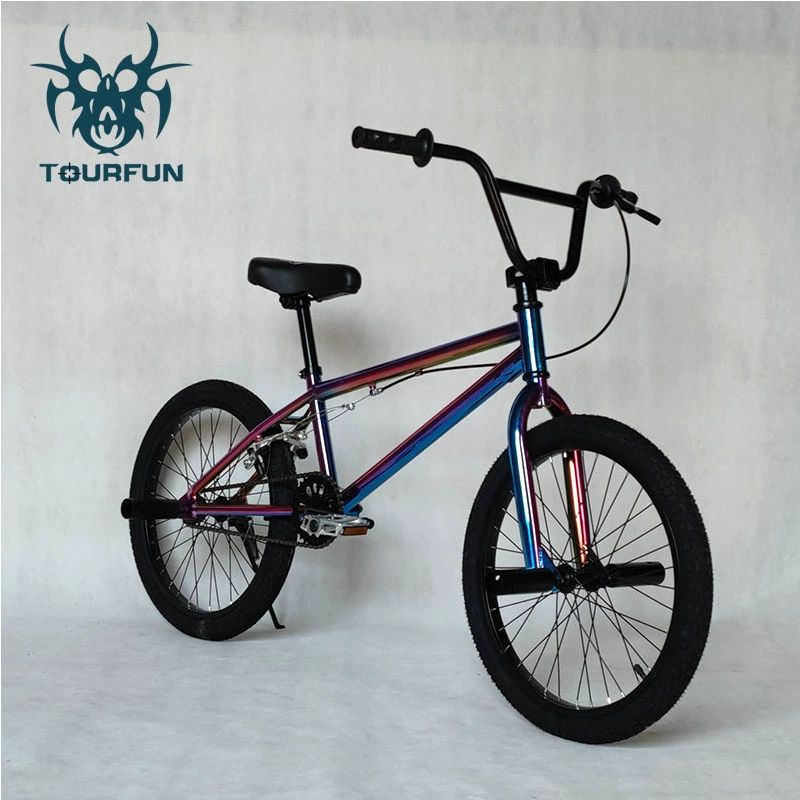 입문용bmx 자전거 익스트림 묘기용 트릭 비엠엑스 경량 bmx자전거 화이트 블루 - 상세 이미지 2