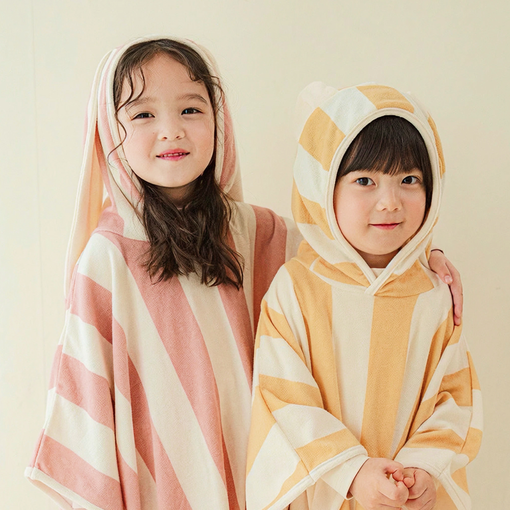 포근 후드 수영 목욕 샤워 가운 이미지 7