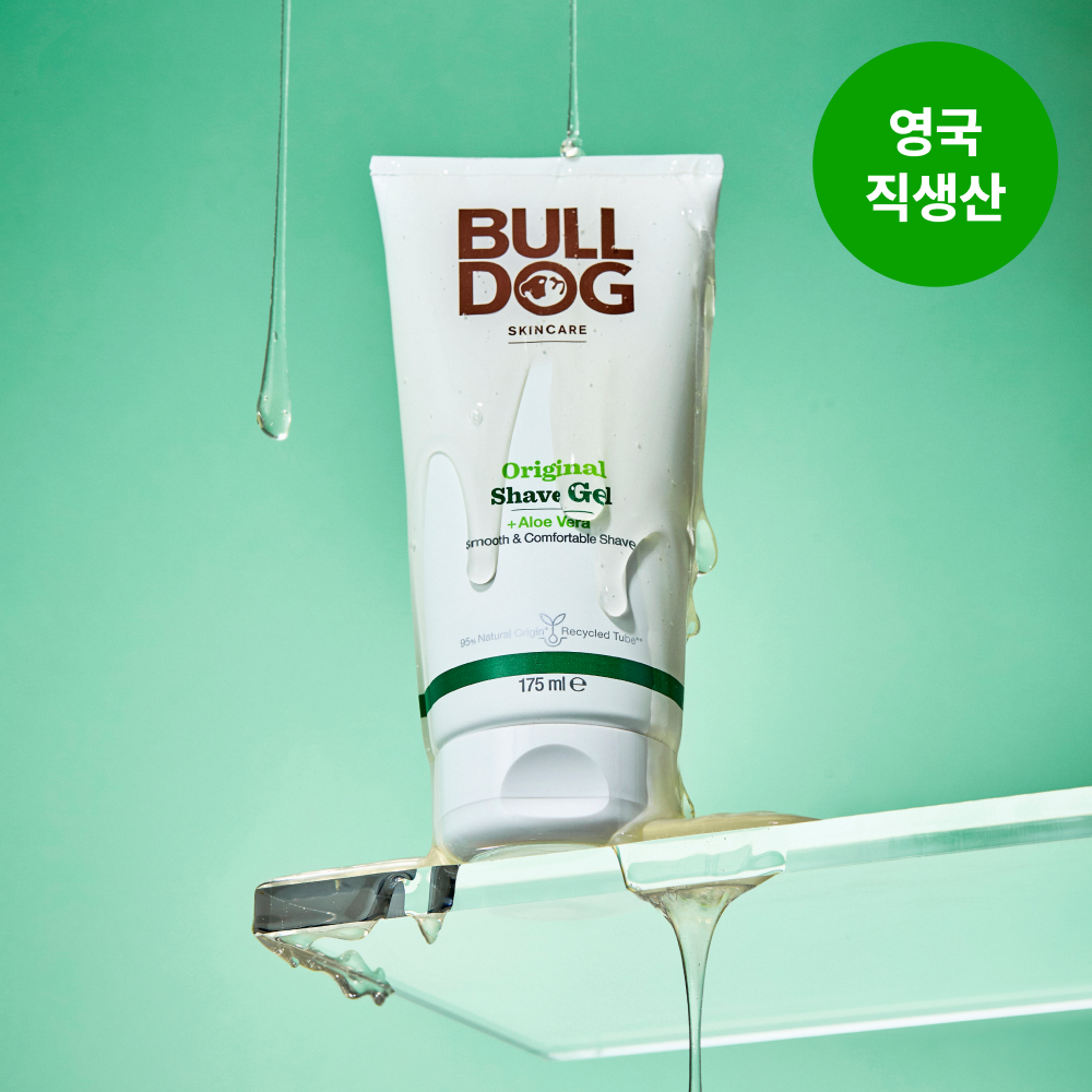 [불독] 오리지널 쉐이브젤 175ml X 2개(알로에 자연유래 진정 쉐이빙젤 면도젤) - 상세 이미지 4