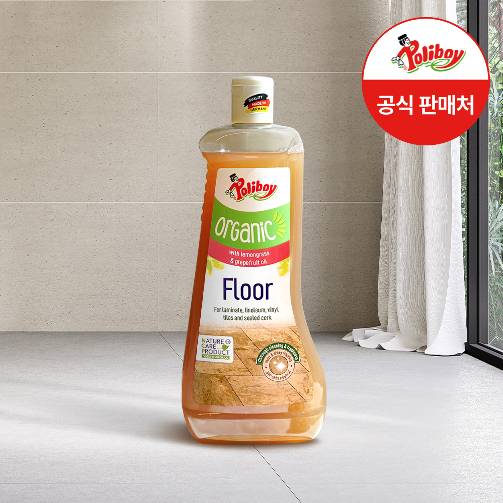 폴리보이 오가닉 대리석 합판케어 바닥 청소 클리너 1L 포쉐린타일 장판 로봇청소기 세제 - 메인 이미지
