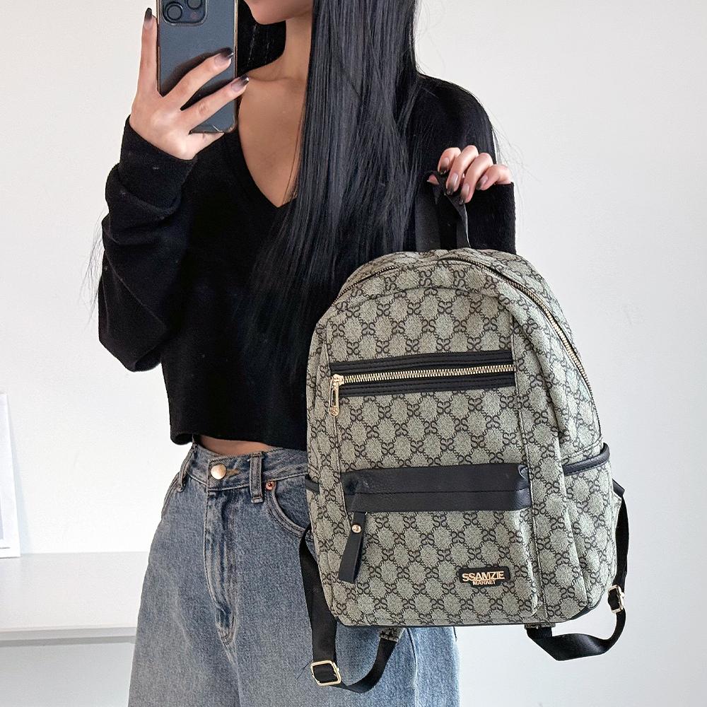 프롬헤븐 SFG118 쌈지 패턴 여성 데일리 백팩 이미지 7
