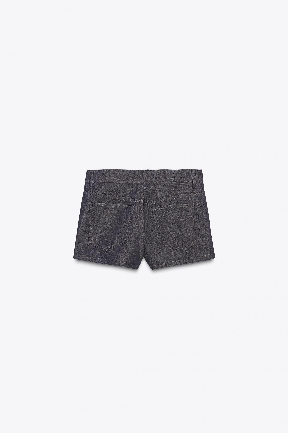 자라 베이직 데일리 미니 치노 쇼츠 6929/201 DARK INDIGO - 상세 이미지 5