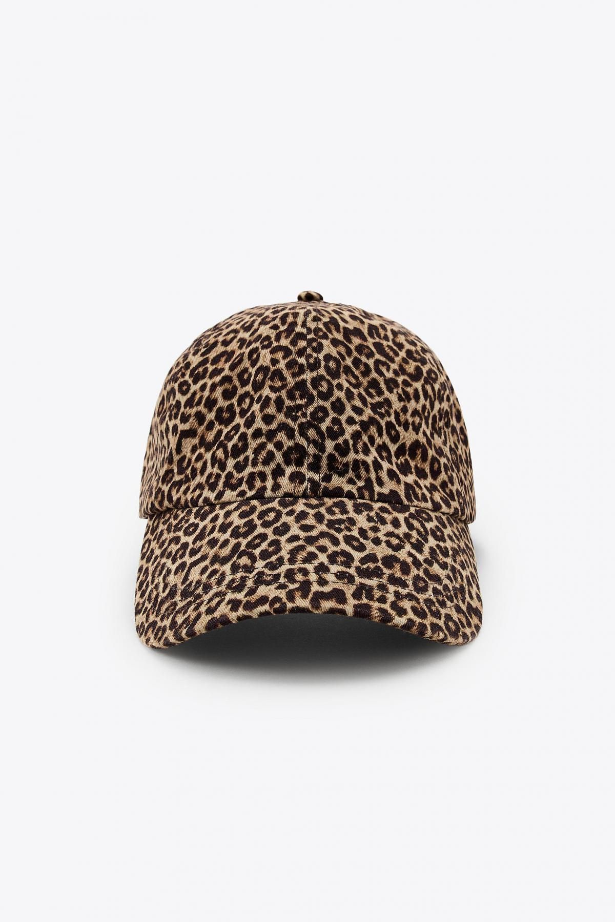 자라 애니멀 프린트 트윌 캡모자 3920/477 LEOPARD - 메인 이미지