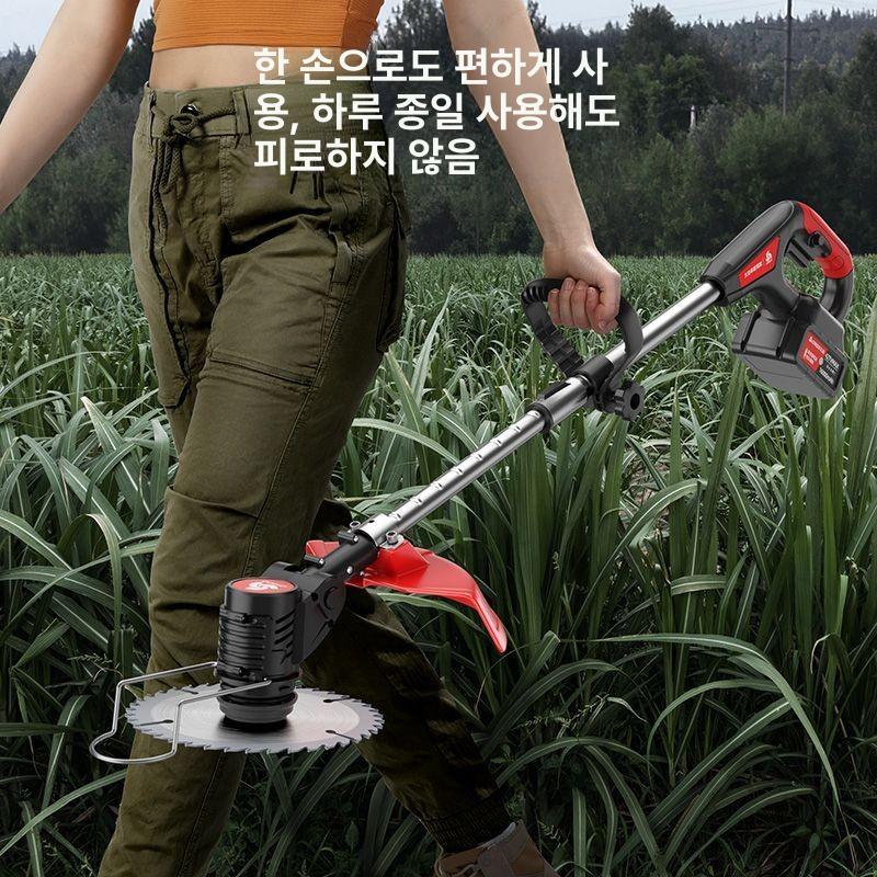 예초기 제초기 무선 충전식 전동 전기 행정 엔진 충전 산업형 528000mAh 1개 1개 이미지 6