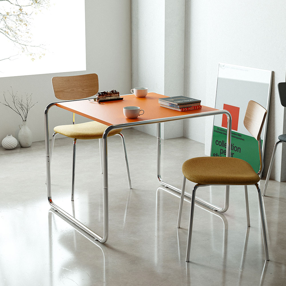 16피스 MODULO 미니 보조 티테이블 2-4인용 간이 다이닝 철제 인테리어 사이드 탁자