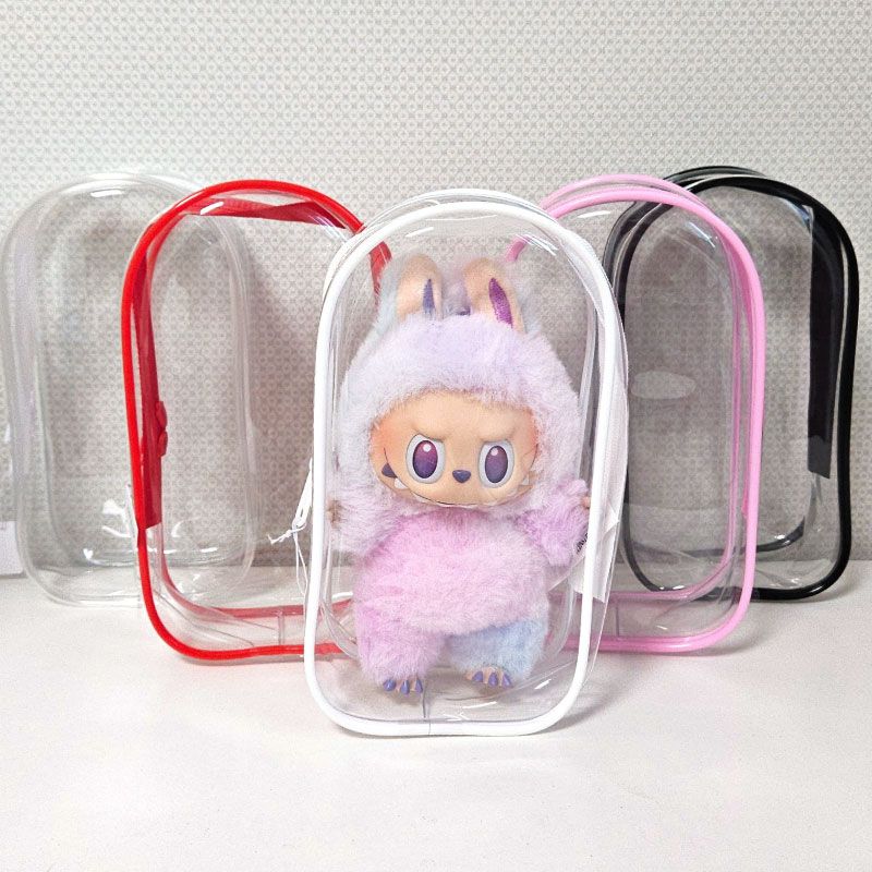 라부부 인형 투명 케이스 디스플레이 커버 PVC 보호 전시 보관 스탠딩 - 상세 이미지 4