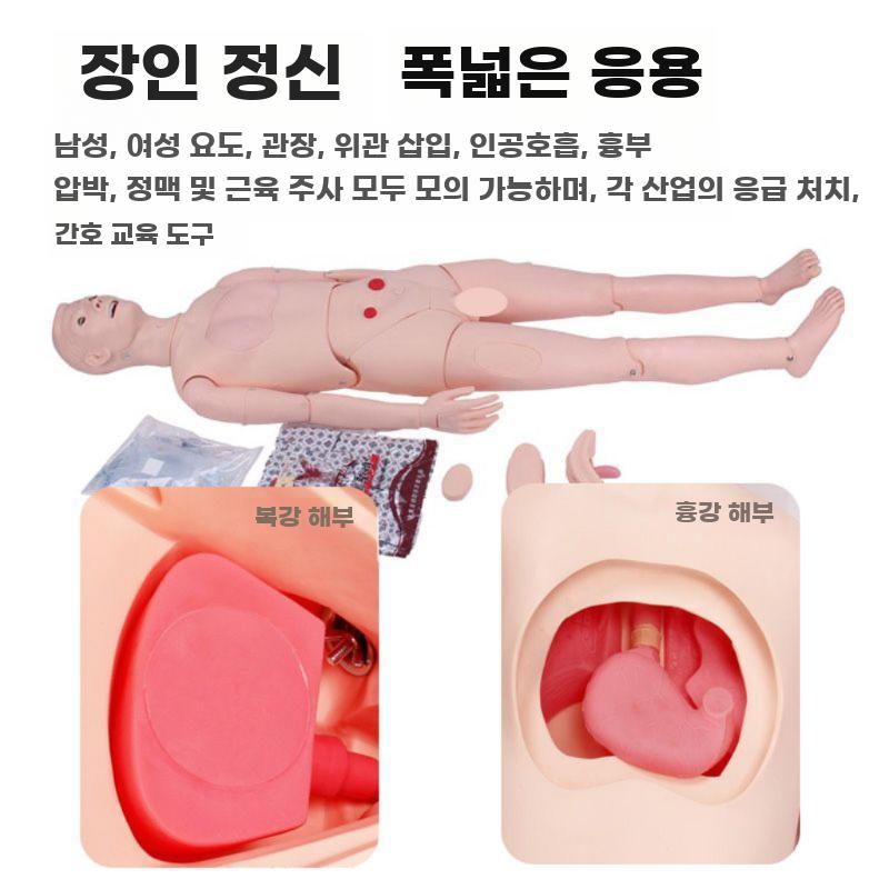 간호사 실습 더미 전신 간호 교구 간병인 인체 모형 - 상세 이미지 5