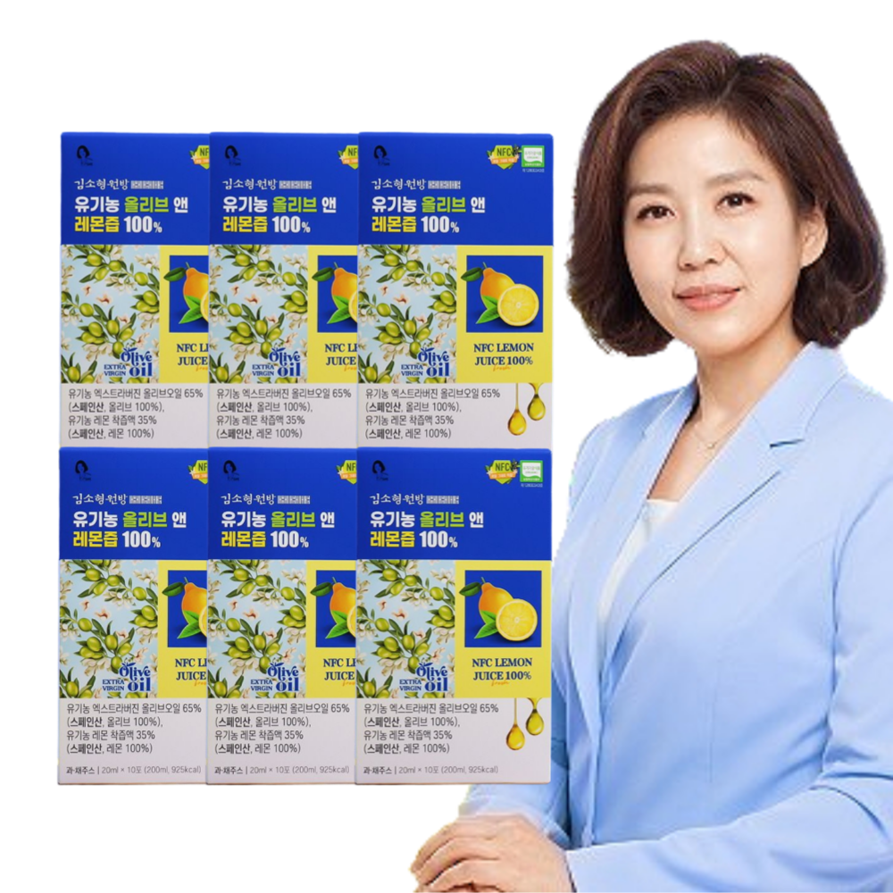 김소형 유기농 올리브오일 레몬즙 스틱 10포, 6개 - 상품 이미지