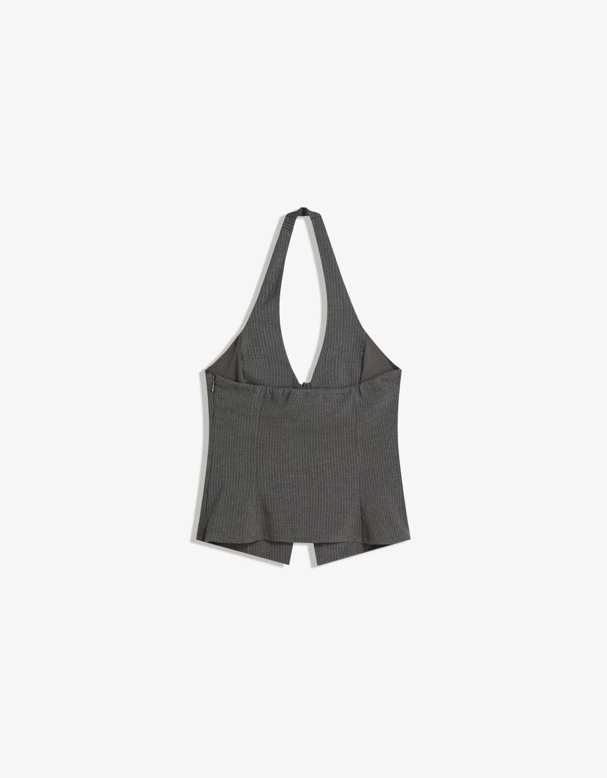 버쉬카 테크니컬 벵갈린 홀터넥 베스트 8813/710 GREY - 상세 이미지 3