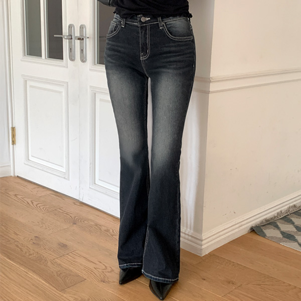 보정핏 하이웨스트 롱다리 부츠컷 데님 팬츠 청바지 ps5422