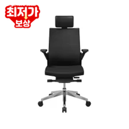 [시디즈] T80 시리즈 블랙쉘 기능성 천연가죽의자 T80HLDA1KK (L096CR 블랙)