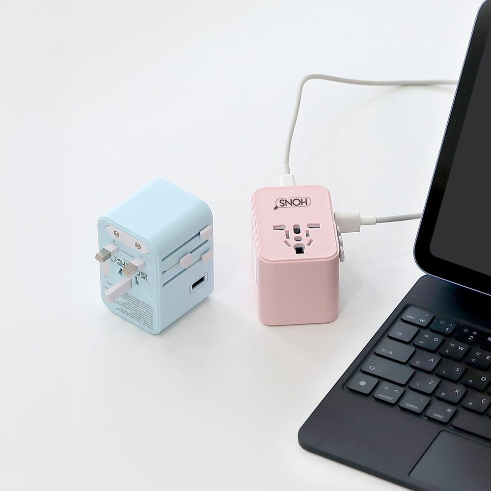 혼스 해외여행용 GaN PD45W 고속 2500W 멀티 어댑터 HSTA-45W5, 1개 - 상세 이미지 2
